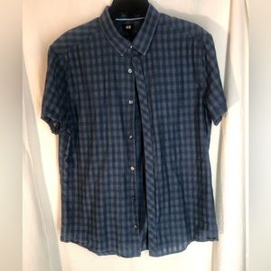 Vintage H&M Men’s Short Sleeve Dress Shirt
